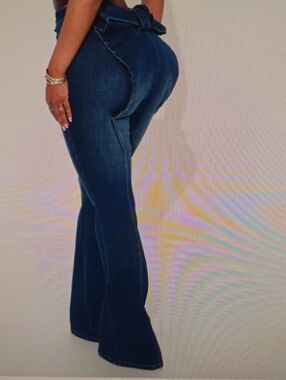 Women’s Dark Blue Flare Jeans